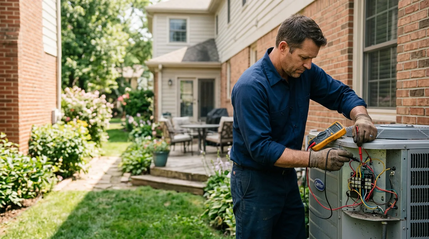 HVAC technician working near Clifton, TN